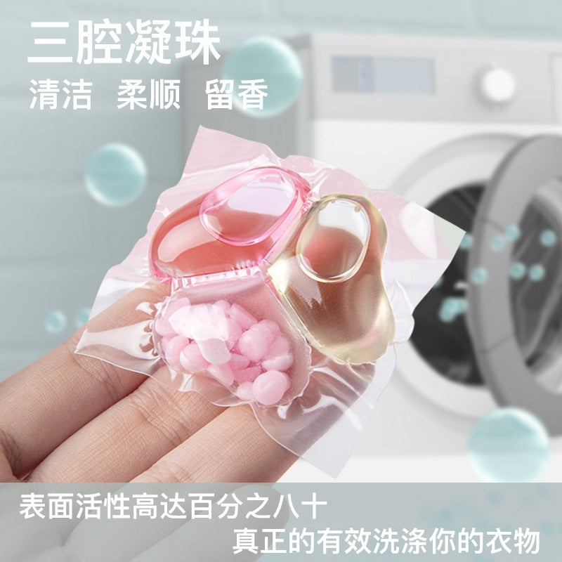 Spot Three-In-One Boxed Laundry Beads, Fragrance Beads, Long-Lasting Fragrance Laundry Beads, Smooth And Mite-Removing Multi-Effect Laundry Detergent - Image 5