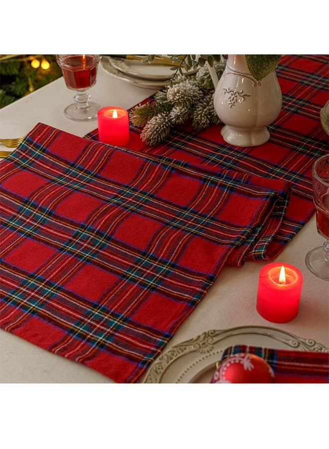 the purple tree Tartan Table Runner Cloth For 6 Seater Table (13X72 Inch) Table Runner For Dining Table, Christmas Table Runner, Xmas Table Runner-Cotton - Image 2