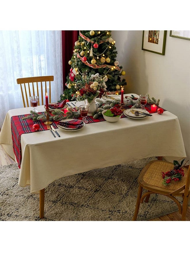 the purple tree Tartan Table Runner Cloth For 6 Seater Table (13X72 Inch) Table Runner For Dining Table, Christmas Table Runner, Xmas Table Runner-Cotton - Image 3