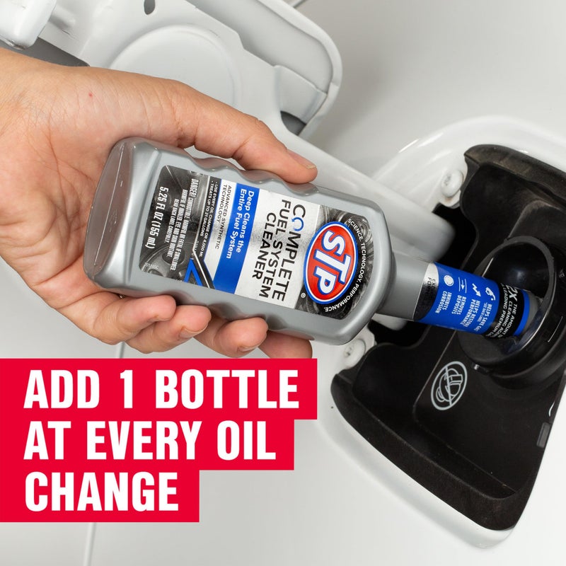 STP Complete Fuel System Cleaner, Fuel Cleaner Deep Cleans Entire Fuel System, 5.25 Oz, Multicoloured, 1 Count (Pack of 1) - Image 5