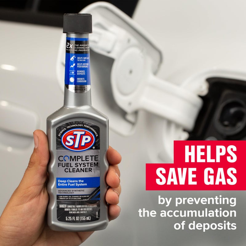 STP Complete Fuel System Cleaner, Fuel Cleaner Deep Cleans Entire Fuel System, 5.25 Oz, Multicoloured, 1 Count (Pack of 1) - Image 4
