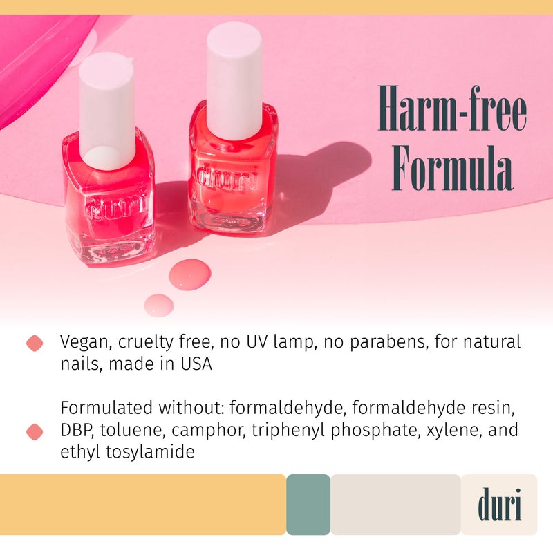 duri 645N Windy City Roar Nail Polish, Neon Red Color, Matte Finish, 0.45 Fl Oz - Image 4