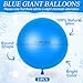 Leitee 2 Pcs 72 Inch Giant Balloons Round Latex Large Human Egg Jumbo Balloons Inflatable Air Decorations for Birthday Party Wedding EngagementBlue - Image 4
