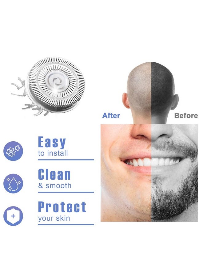 BESTBOMG 8 Pack Shaver Replacement Blades Compatible With Skull Shaver For Pitbull Gold Pro/Pitbull Platinum Pro Shaver Heads  - Image 5