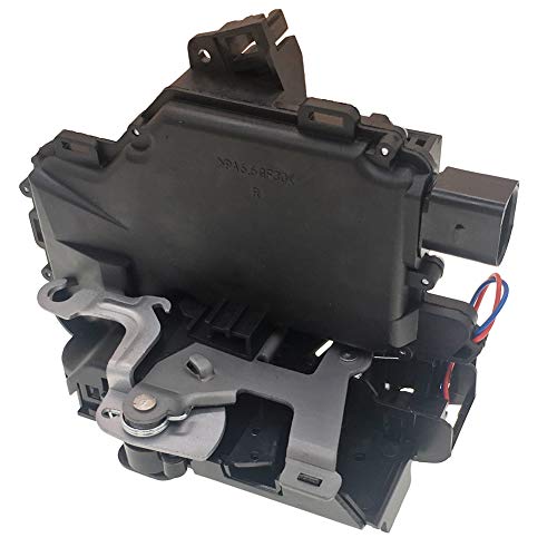YCT Door Lock Latch Actuator 3B4839016A Rear Right Hand Passenger Side Compatible with Volkswagen VW Beetle Golf GTI Passat Rabbit (6 PIN) - Image 1
