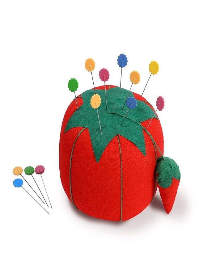 Dritz 4" Large Tomato Strawberry Emery, 1 Count, Red Pin Cushion, Size 4-Inch - Image 3