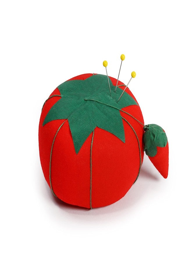 Dritz 4" Large Tomato Strawberry Emery, 1 Count, Red Pin Cushion, Size 4-Inch - Image 4