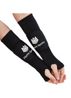 FitsT4 Sports Sports Volleyball Arm Sleeves For Girls Youth Passing Forearm Sleeves W Protection Pads & Thumbhole Upf 50 Non-Slip Gloves  - Image 1
