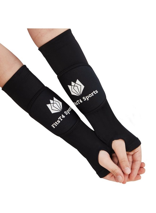 FitsT4 Sports Sports Volleyball Arm Sleeves For Girls Youth Passing Forearm Sleeves W Protection Pads & Thumbhole Upf 50 Non-Slip Gloves - Image 1