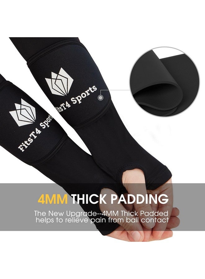 FitsT4 Sports Sports Volleyball Arm Sleeves For Girls Youth Passing Forearm Sleeves W Protection Pads & Thumbhole Upf 50 Non-Slip Gloves - Image 3