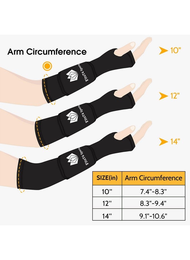 FitsT4 Sports Sports Volleyball Arm Sleeves For Girls Youth Passing Forearm Sleeves W Protection Pads & Thumbhole Upf 50 Non-Slip Gloves - Image 2