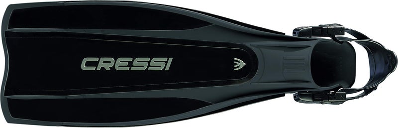Cressi Pro Light Adjustable Open Heel Fins, Black, 2XL - Image 2