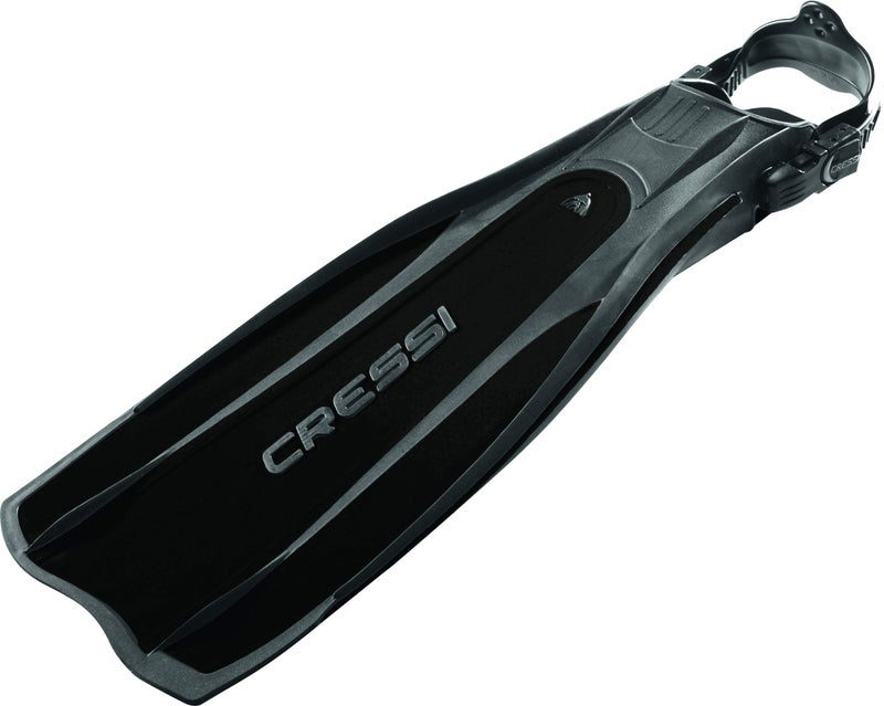 Cressi Pro Light Adjustable Open Heel Fins, Black, 2XL - Image 3