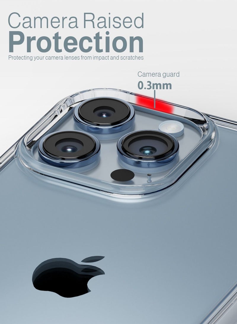 Moxedo Lite Crystal-Clear Protective Case with 9H Tempered Glass Screen Protector compatible for iPhone 13 Pro Max - Image 2