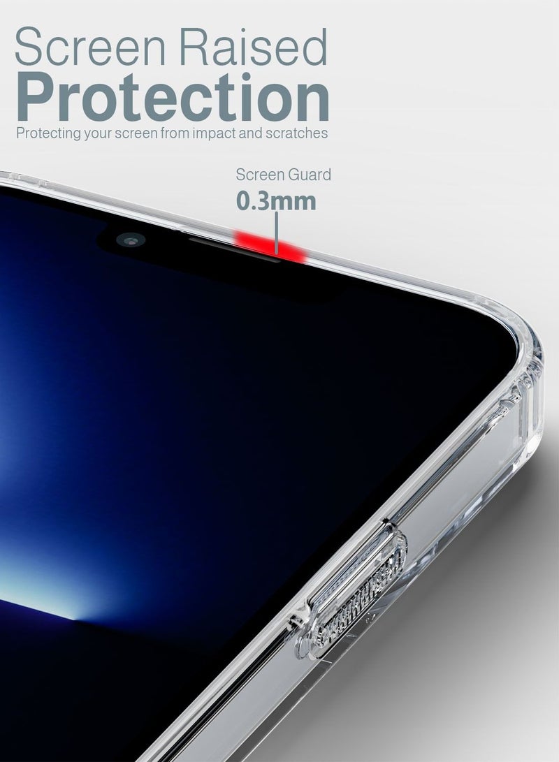 Moxedo Lite Crystal-Clear Protective Case with 9H Tempered Glass Screen Protector compatible for iPhone 13 Pro Max - Image 4