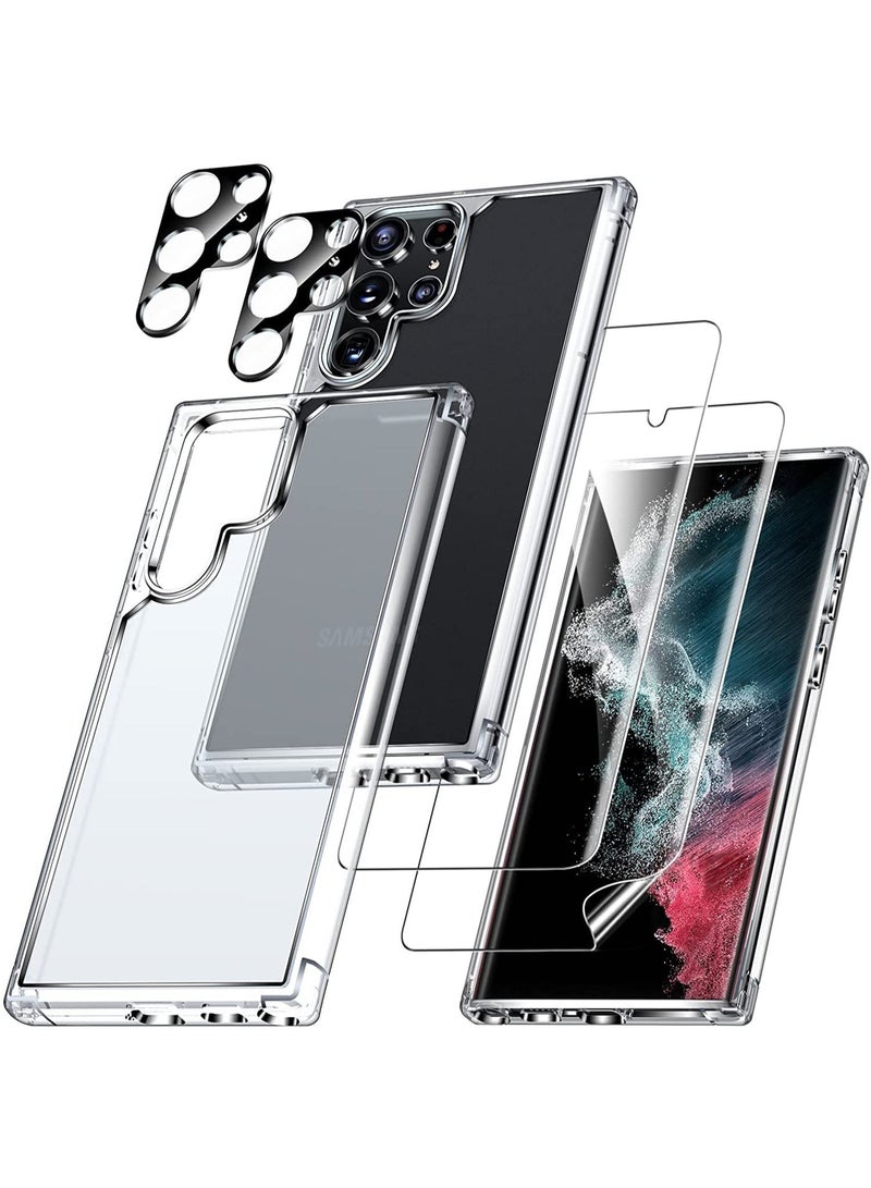 S-TOP Samsung Galaxy S22 Ultra, Full Protection Package with Privacy Screen Protector and Wireless Charging Case, Complete Protection for Your Device Against Scratches and Drops (7in1), New and Original Package from S-TOP - Image 3