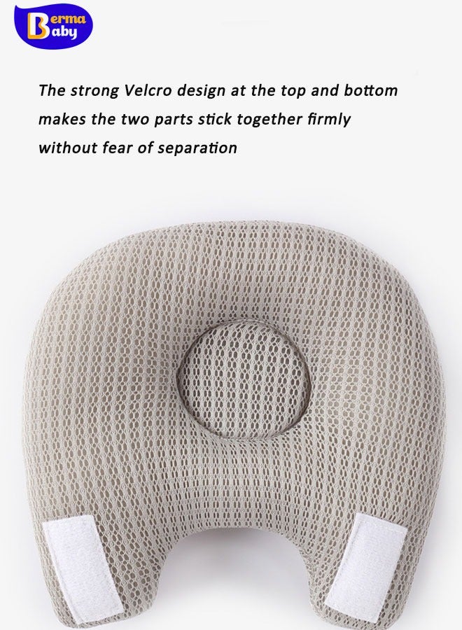 Berma Baby حامل زجاجة رضاعة للأطفال، وسادة رضاعة قابلة للتعديل، حامل زجاجة رضاعة ذاتية التغذية للأطفال، مستلزمات حديثي الولادة، وسادة رضاعة ذاتية للأطفال، وسادة مضادة للبصق لحديثي الولادة، وسادة رأس مضادة لتصبغ الأطفال، حامل زجاجة رضاعة مريح للوالدين. - Image 5