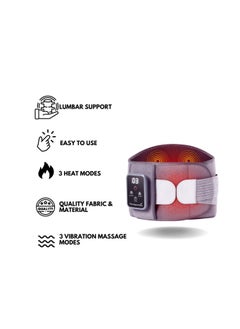 Generic Cordless Fast Heating Pad with Vibration Massage, Portable Rechargeable Heat Belt for Lower Back Pain Relief and Abdominal Cramps, Auto Shut Off Feature for Safety.  - Image 5