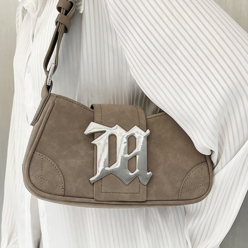 2025 Niche Design Women'S Bag Retro Suede Bag Shoulder Handbag 2K Millennial Girl Underarm Bag - Image 5