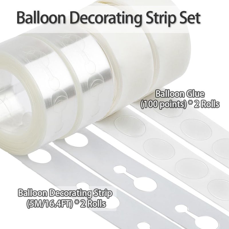 MDOZQ Balloon Arch Kit Balloon Garland Kit Balloon Decoration 32.8ft Balloon Arch Strip & 200 Glue Points For Balloons for Arch Decoration For Wedding Party Halloween balloons Birthday Baby Shower Decor - Image 2