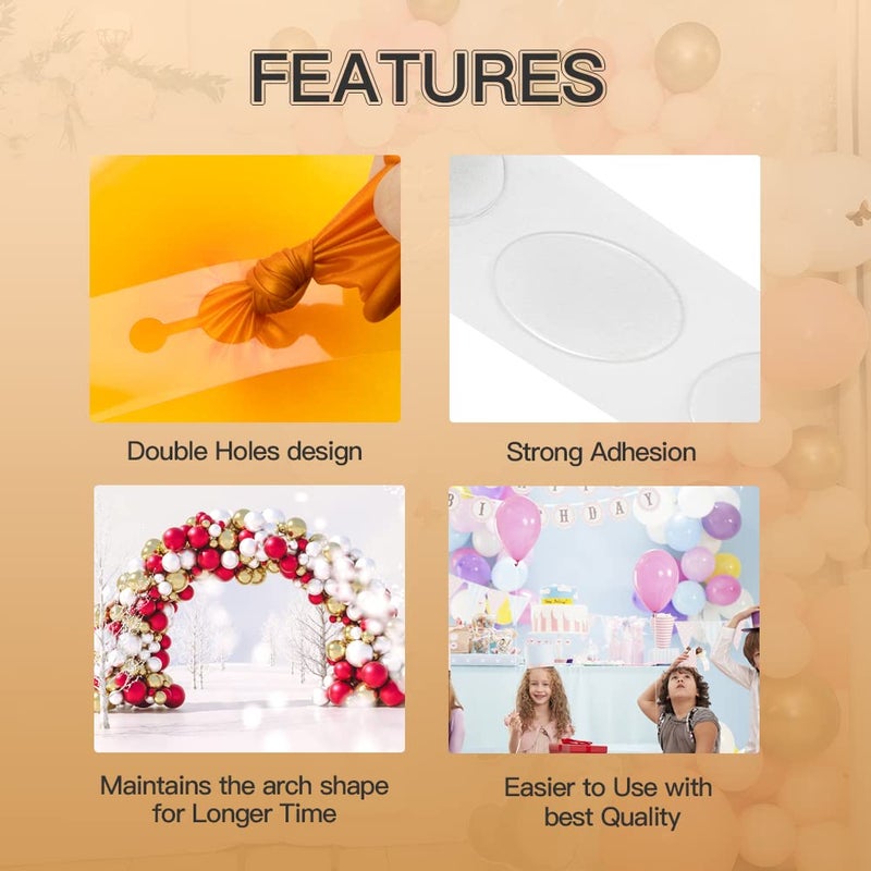 MDOZQ Balloon Arch Kit Balloon Garland Kit Balloon Decoration 32.8ft Balloon Arch Strip & 200 Glue Points For Balloons for Arch Decoration For Wedding Party Halloween balloons Birthday Baby Shower Decor - Image 5