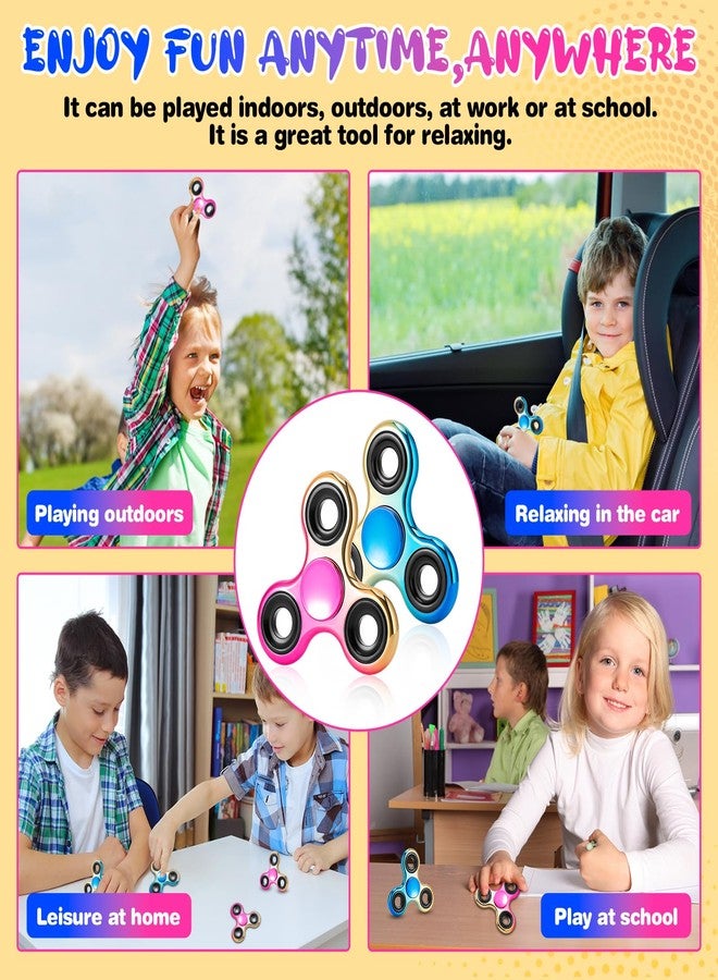 FIGROL Fidget Spinner 2 Pack, Fidget Spinners for Kids Adults, Fidgets Toys Anxiety Relief Hand Spinner Party Favors for ADHD Autism Gifts, Classroom Rewards for Boys Girls - Image 5