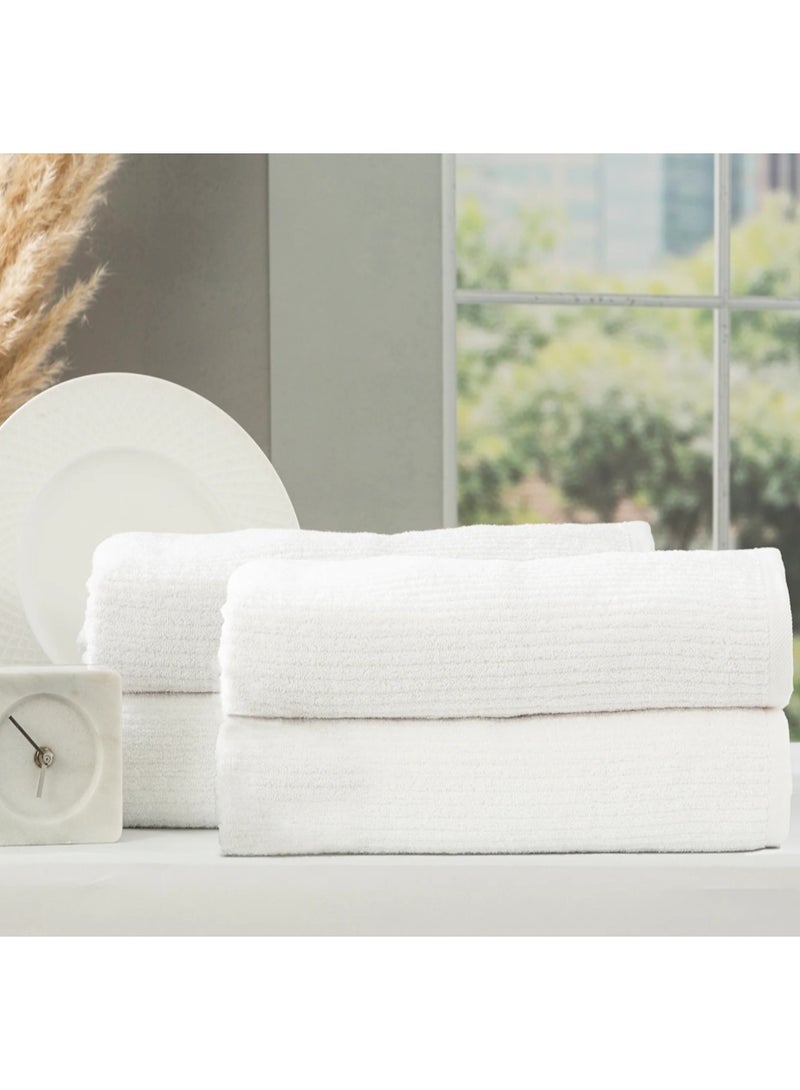Lavish Touch 100% Cotton Face Towels (8 Pack, 33x33 cm) - 500 GSM Large Hand Towels Super Absorbent and Soft, Ideal for Everyday use - Image 2