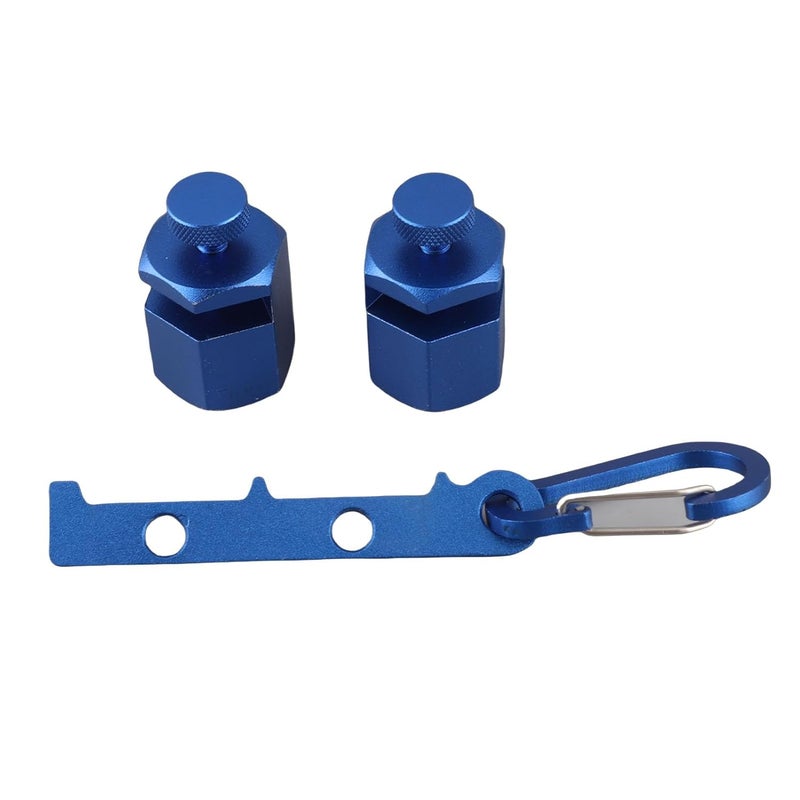 2PCS Tall Stair Gauges Framing Square Attachment Jig, Right Angle Stair Stringer Layout Tool for Circular Saw, Aluminum Alloy Stair Gauge with Thumb Screw for Woodworking Projects - Image 1