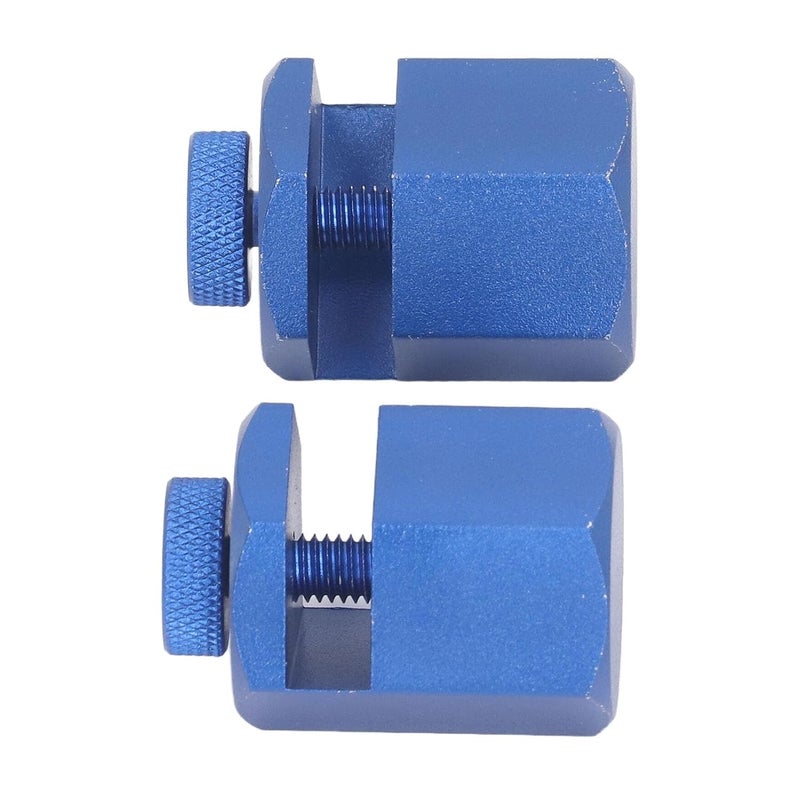 2PCS Tall Stair Gauges Framing Square Attachment Jig, Right Angle Stair Stringer Layout Tool for Circular Saw, Aluminum Alloy Stair Gauge with Thumb Screw for Woodworking Projects - Image 3