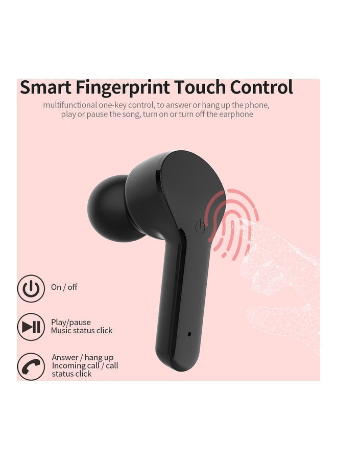 NIBEMINENT Bluetooth In-Ear Earphones With Charging Box Red - Image 5