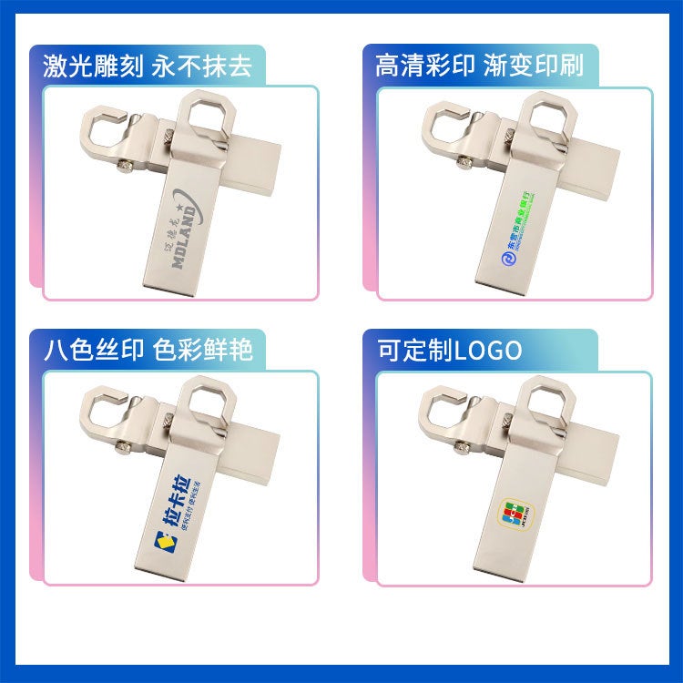 Medelon Tiger Buckle U Disk 64Gb Bidding Exhibition Promotional Gift Usb Disk 32Gb Custom Logo Metal U Disk - Image 4
