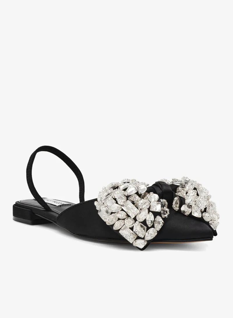 STEVE MADDEN  Sloane St. Black Flat Sandals for Women | Best Price UAE