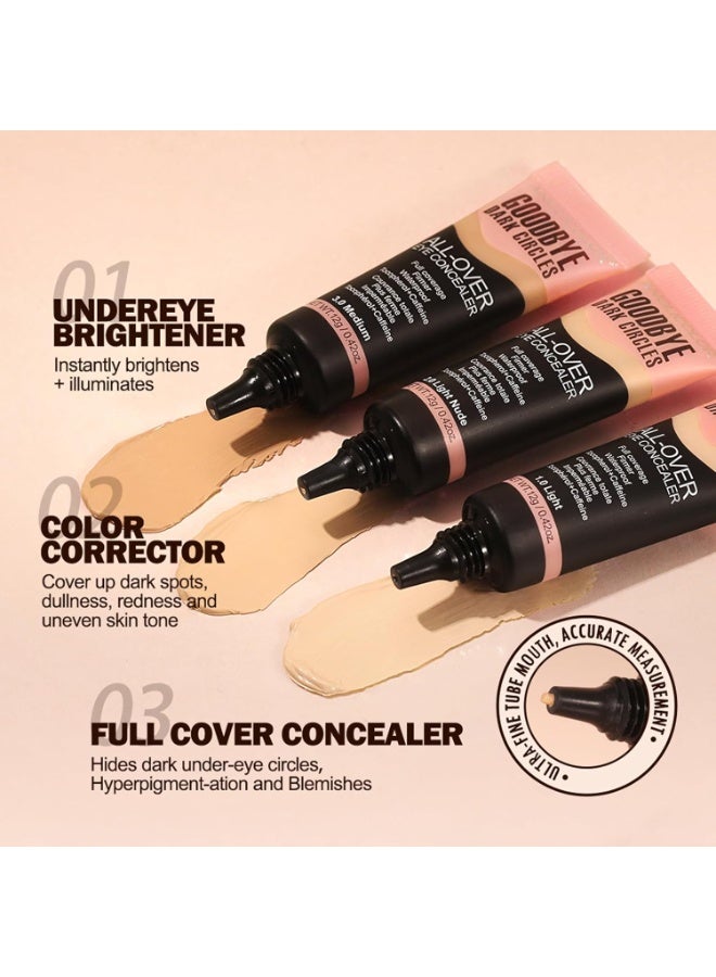 Anglicolor Under Eye Concealer,Eraser Eye Concealer, Under-eye Brightener & Primer Dark Circles, Highly Pigmented and Water-Resistant, Eye Colour Corrector Korean Makeup, Vegan & Cruelty-free - Image 5