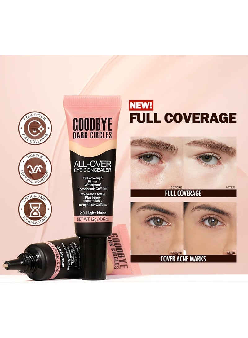 Anglicolor Under Eye Concealer,Eraser Eye Concealer, Under-eye Brightener & Primer Dark Circles, Highly Pigmented and Water-Resistant, Eye Colour Corrector Korean Makeup, Vegan & Cruelty-free - Image 4