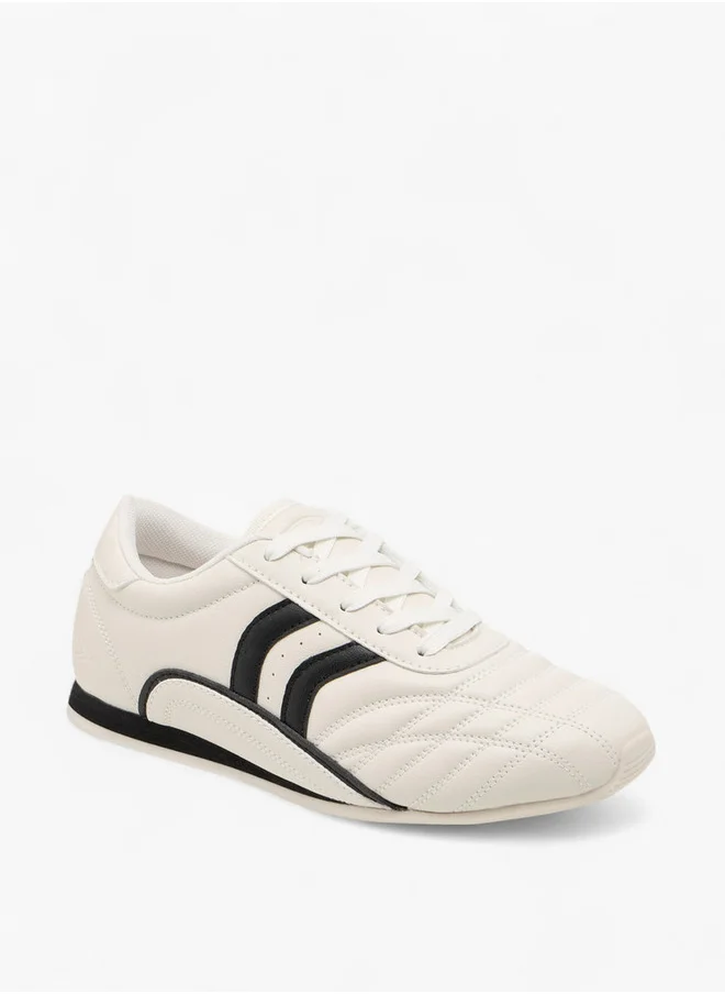Dash Women's Panelled Sneakers with Lace-Up Closure