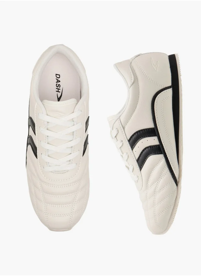 Dash Women's Panelled Sneakers with Lace-Up Closure