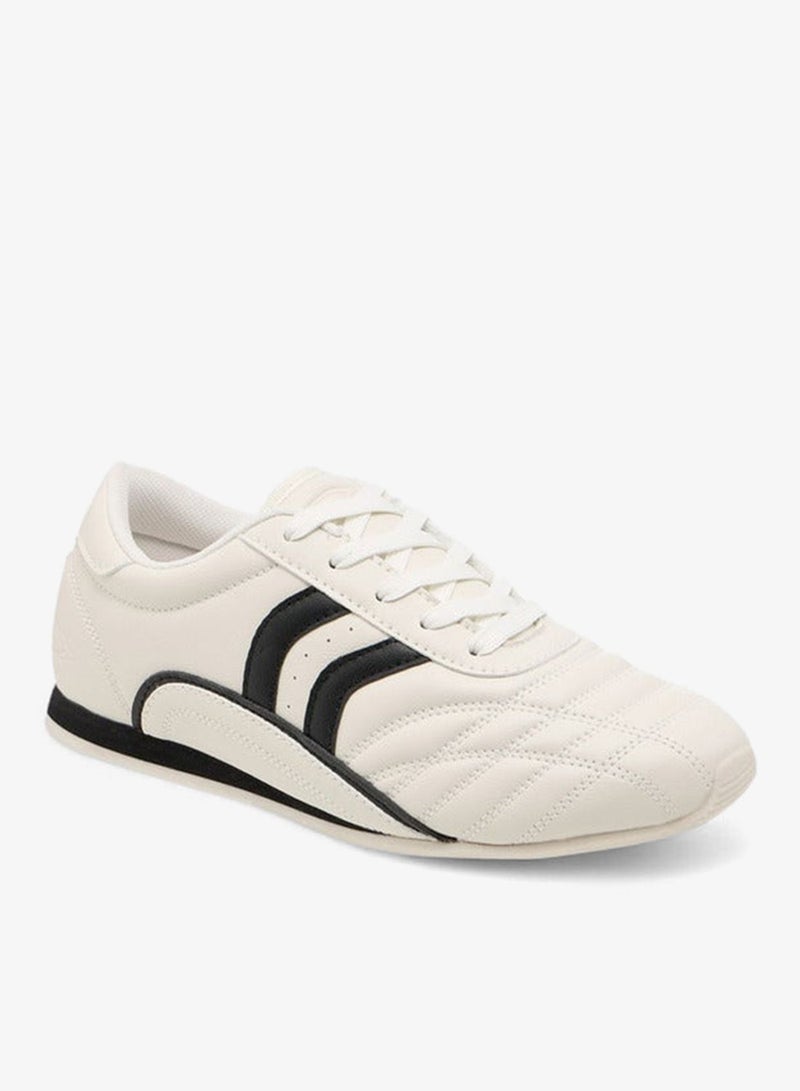 Dash Women's Panelled Sneakers with Lace-Up Closure - Image 2