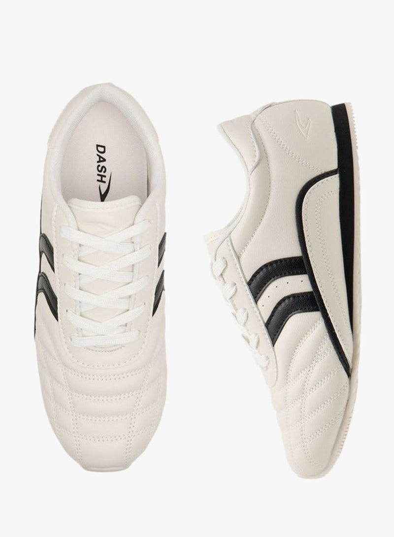 Dash Women's Panelled Sneakers with Lace-Up Closure - Image 3