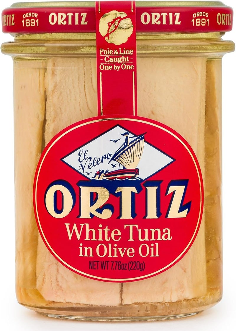 Ortiz Bonito Del Norte Tuna in Olive Oil - 7.76 Ounce Jar - Image 1