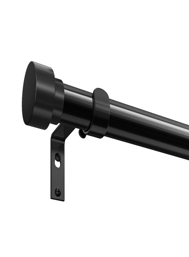 Simple Trending Curtain Rods for Windows 28 to 84 Inches, 1 Inch Diameter Adjustable Heavy Duty Curtain Rod, Easy Installation, Size: 32-90 Inch, Black - Image 1