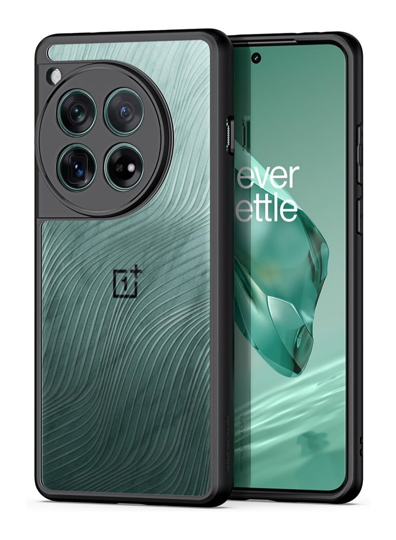 general Compatible with OnePlus 12 5G Case, [Upgraded Full Camera Protection] [Military Drop Protection] Translucent Matte Anti-fingerprint Back Cover - Image 1
