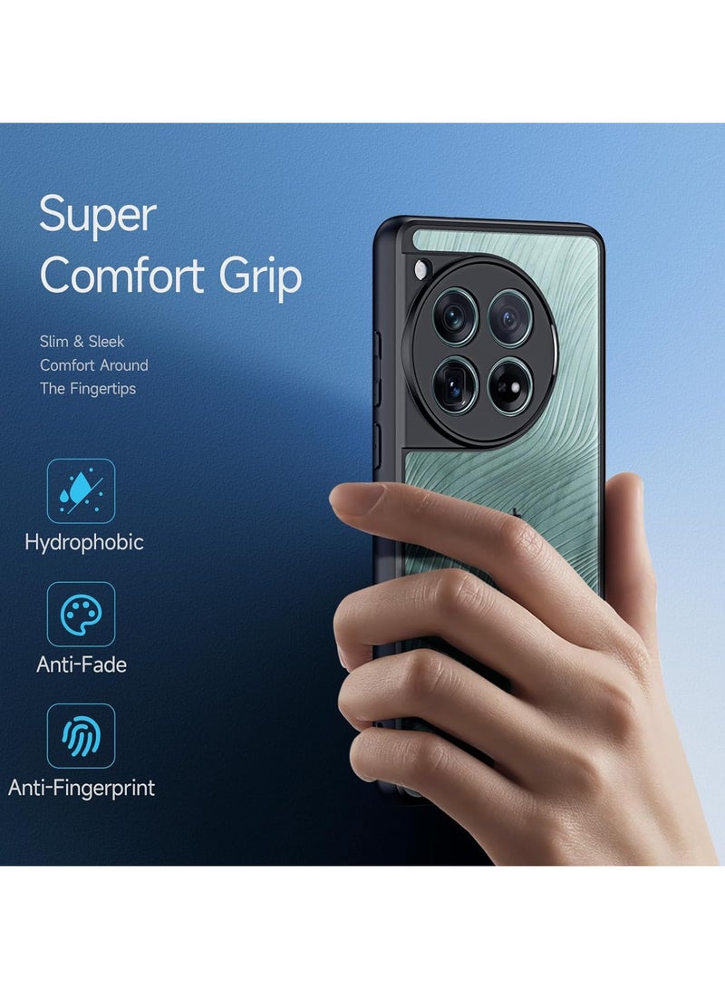 general Compatible with OnePlus 12 5G Case, [Upgraded Full Camera Protection] [Military Drop Protection] Translucent Matte Anti-fingerprint Back Cover - Image 5