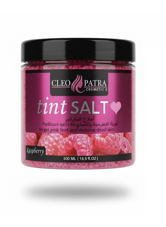 CLEOPATRA Tint Pedicure SALT (Raspberry) - 500mL - Image 1