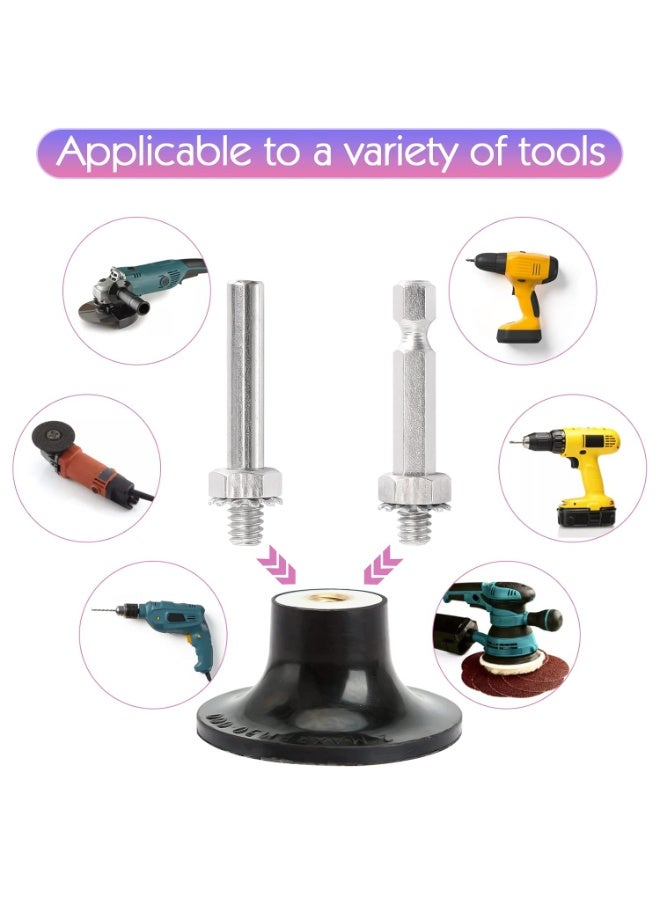 15 Pcs Sanding Discs for Drill, 2 Inch Grinding Discs, with 2 Shank, Silicone Carbide Paint Stripper Metal, Rust Removal Grinding Wheel for Angle Grinder Clean and Remove Paint Coating Rust Welds Oxidation - Image 5