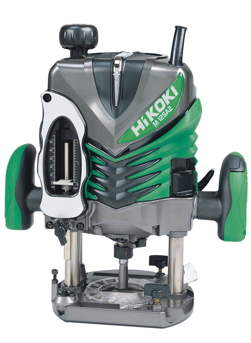 Hikoki موجه M12SA2E6Z، 12 مم (سعة كوليت 8–12 مم)، محرك 1700 واط، 6.2 كجم – موجه غاطس ثقيل للاستخدام في النجارة، والأعمال الخشبية، والأعمال اليدوية - Image 1
