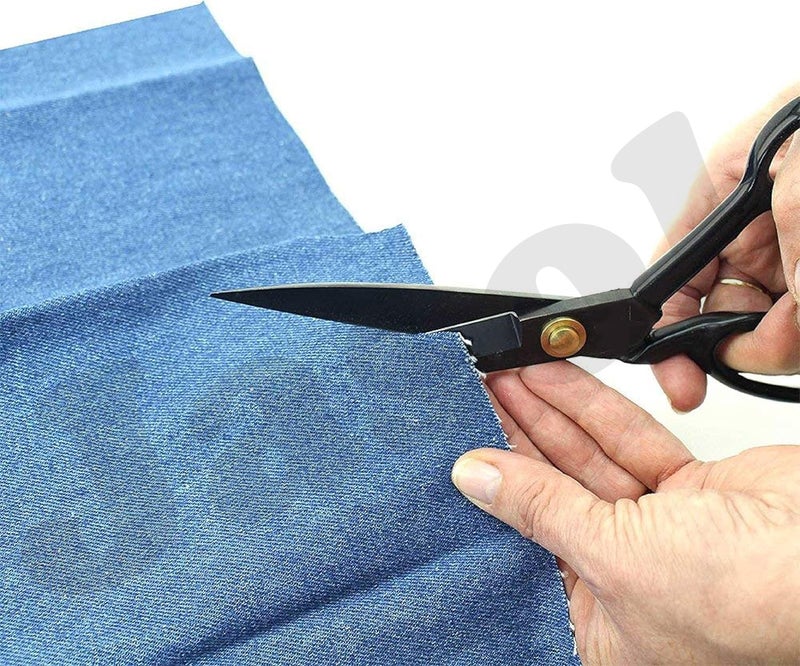 Jasol 10 Inch Tailor Scissor, Black - Ultra Sharp Heavy Duty Anti-Rust Sewing Scissors, Set of 1, 2 Pics Needle Threader Included - Image 2