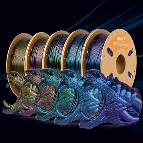 ERYONE Burnt Titanium PLA Filament 3D Printer PLA Filament 1.75mm +/- 0.03mm, Glitter PLA Filament 1KG Cardboard Spool(2.2LBS), Dark Gold - Image 5