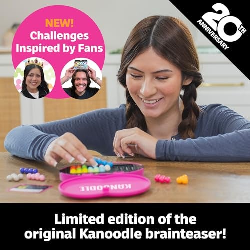 Educational Insights Kanoodle Fan Edition 20th Anniversary Magenta 3D Puzzles for Kids Teens and Adults Brain Teasers for Kids 812 Challenging Logic Puzzles Single Player Puzzle Toys - Image 5