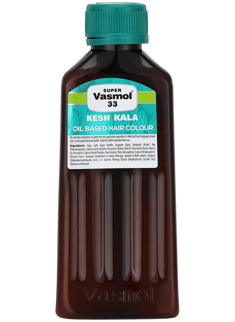 Super Vasmol 33 - SUPER VASMOL33 KESH KALA OIL BASED HAIR COLOUR 100ML - Image 1