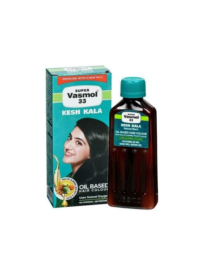 Super Vasmol 33 - SUPER VASMOL33 KESH KALA OIL BASED HAIR COLOUR 100ML - Image 1